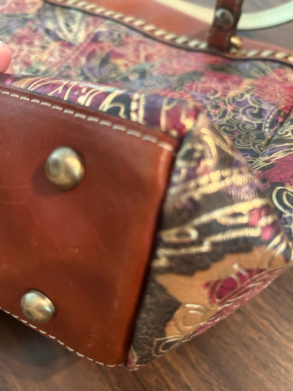 Patricia Nash Multicolor Paisley Shoulder Bag - Picture 7 of 10